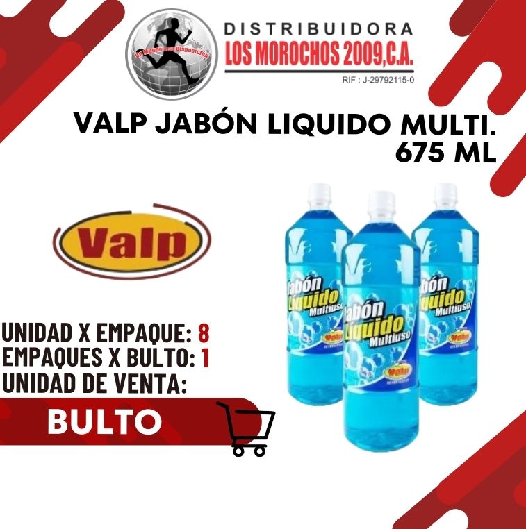 VALP JABÓN MULTIUSO LIQ. 675 ml 8X1