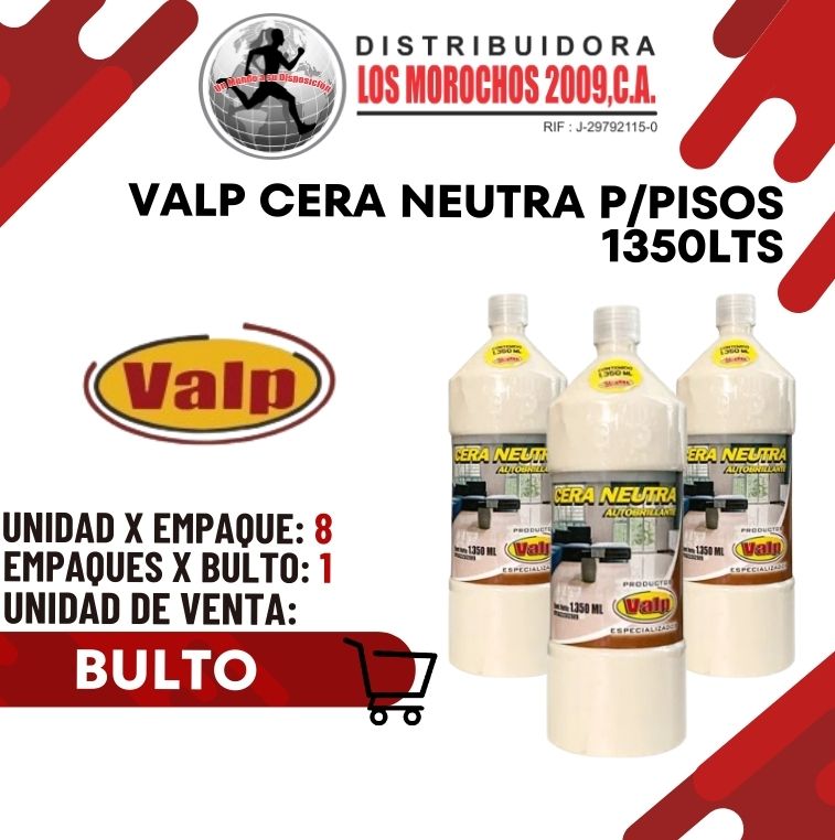 VALP CERA NEUTRA P/PISOS 1350 LTS 8X1