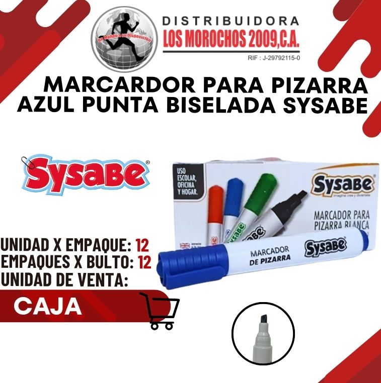 MARC.P/PIZARRA AZUL SYSABE PTA.BISEL 12X1