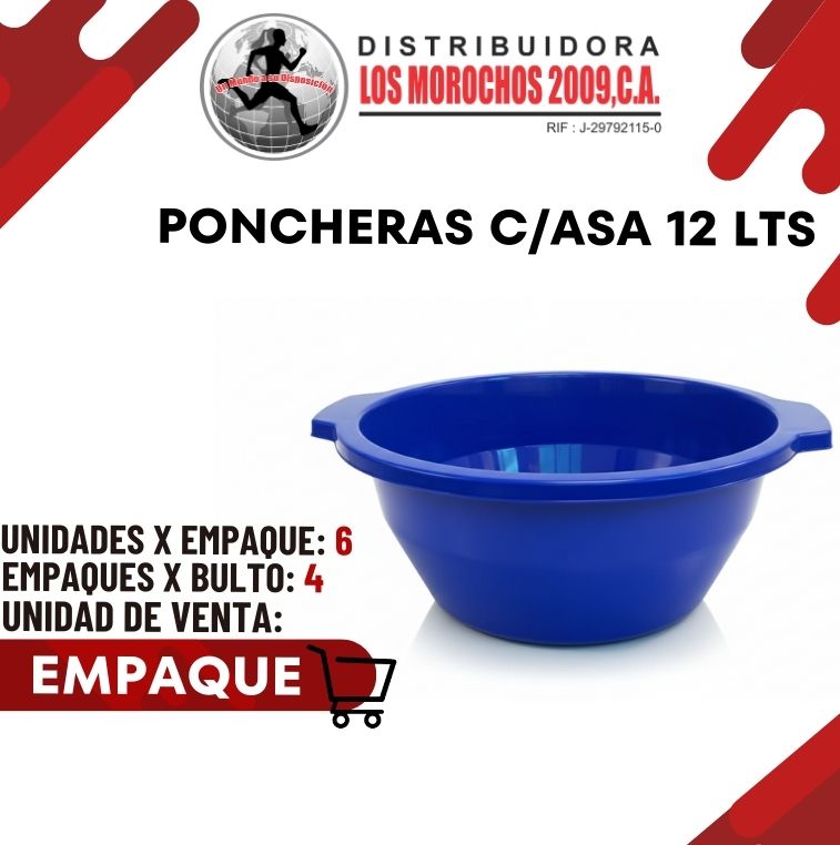 PONCHERAS C/ASA 12 LTS 6X1