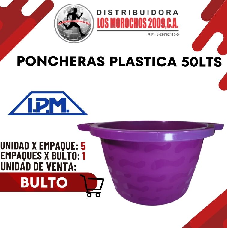PONCHERAS 50 LTS SURTIDAS 5X1