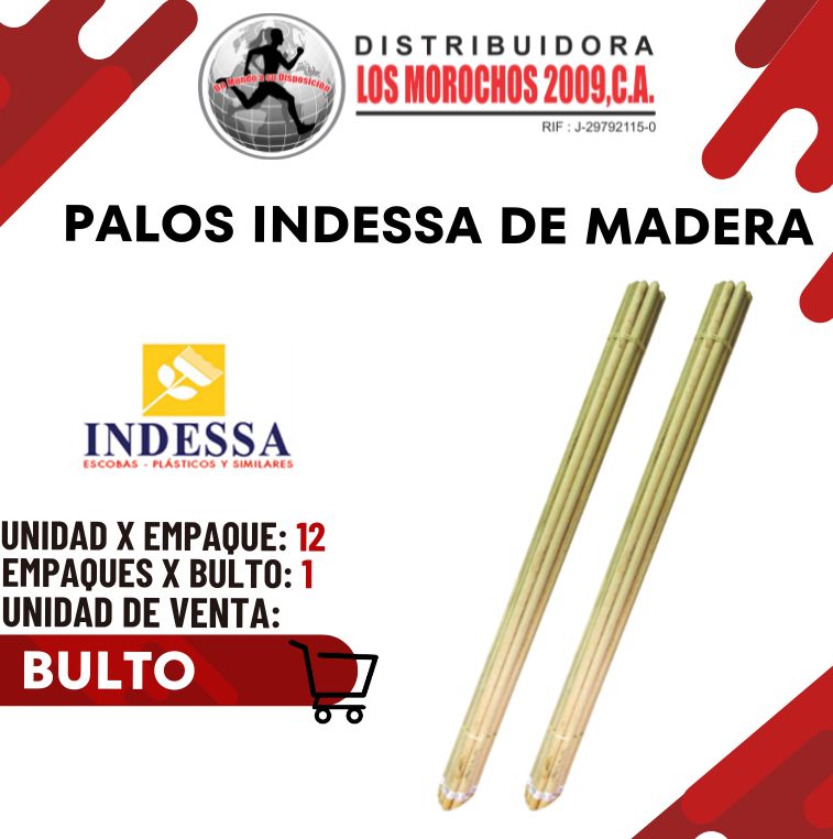 PALOS INDESSA MAD.NAC.C/C 1X12