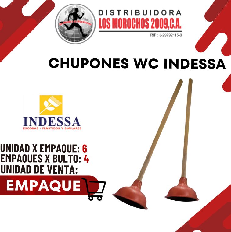 CHUPONES INDESSA WC 6X1