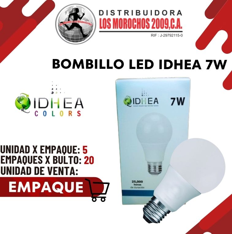 BOMBILLO LED IDHEA 7W 5X1
