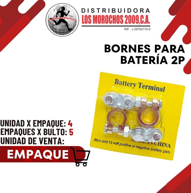 BORNES P/BATERIA 2P 4X1(BORN-H03)