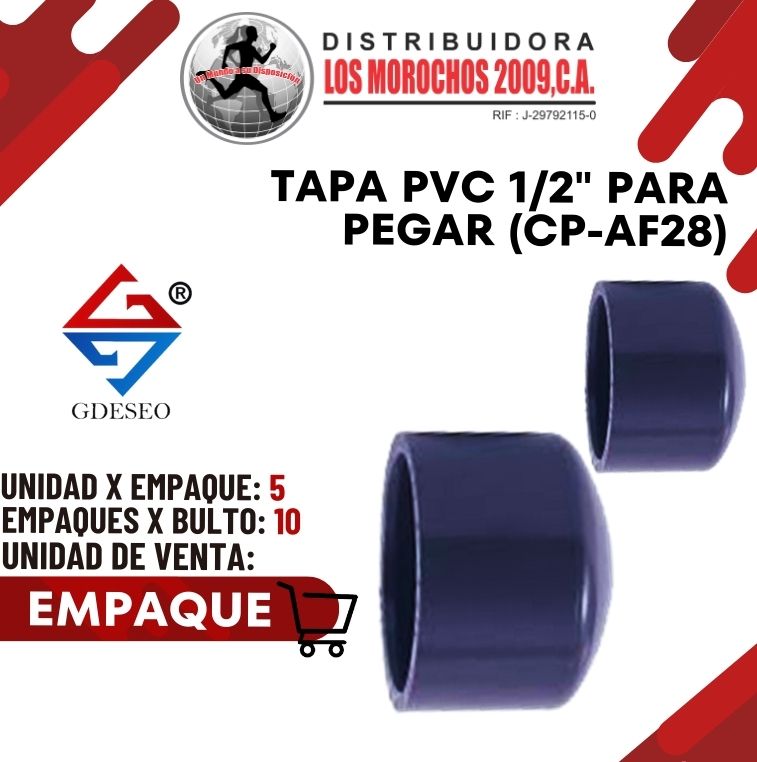 TAPA PVC 1/2