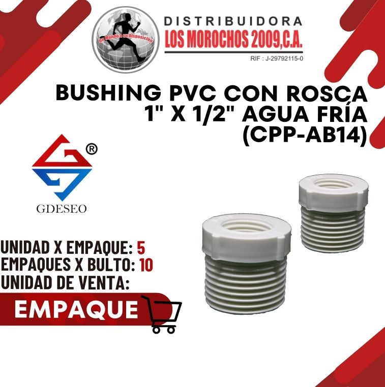 BUSHING PVC C/ROSCA 1