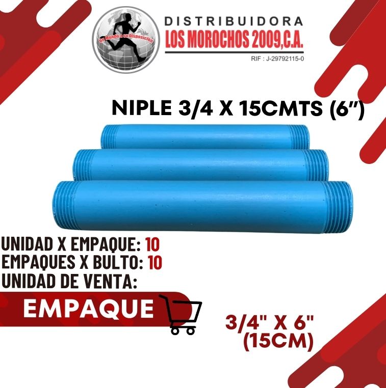 NIPLE 3/4 X 15CM 6