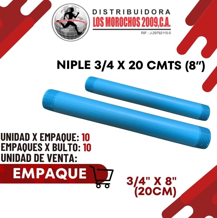 NIPLE 3/4 X 20CM 8