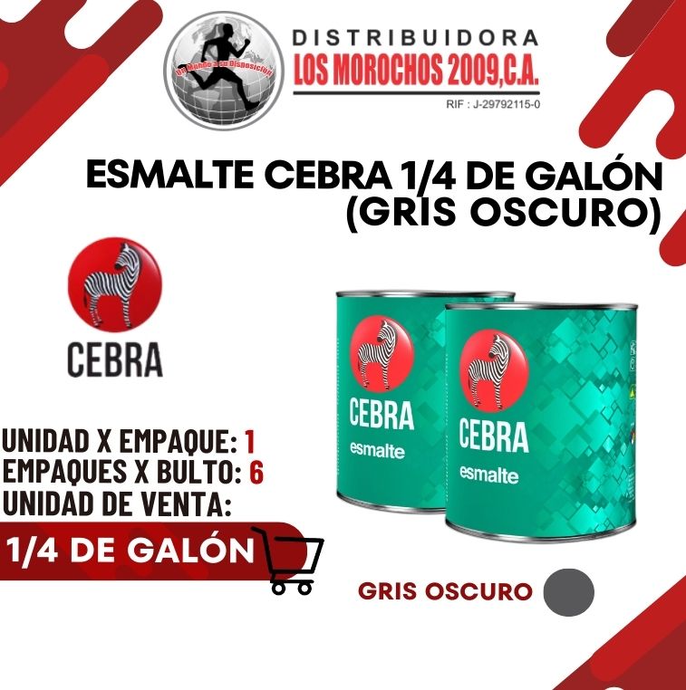 ESMALTE GRIS OSCURO 1/4 GALON 1X1 