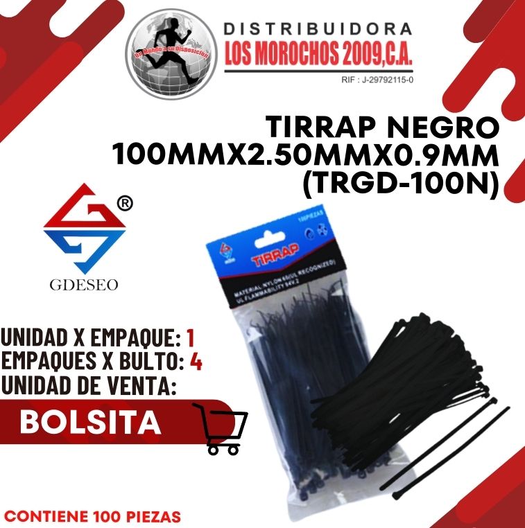 TIRRAP N.100mmX2.50mmX0.9mm 100P 1X1 (TRGD-100N)