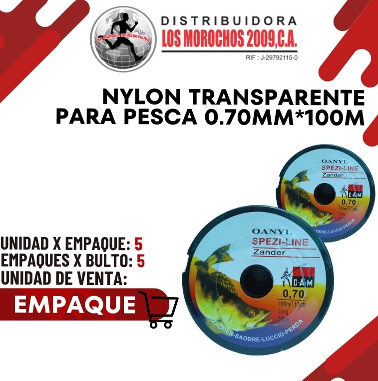 NYLON TRANSP. 0.70mm*100m 5X1 (NYL-T07)